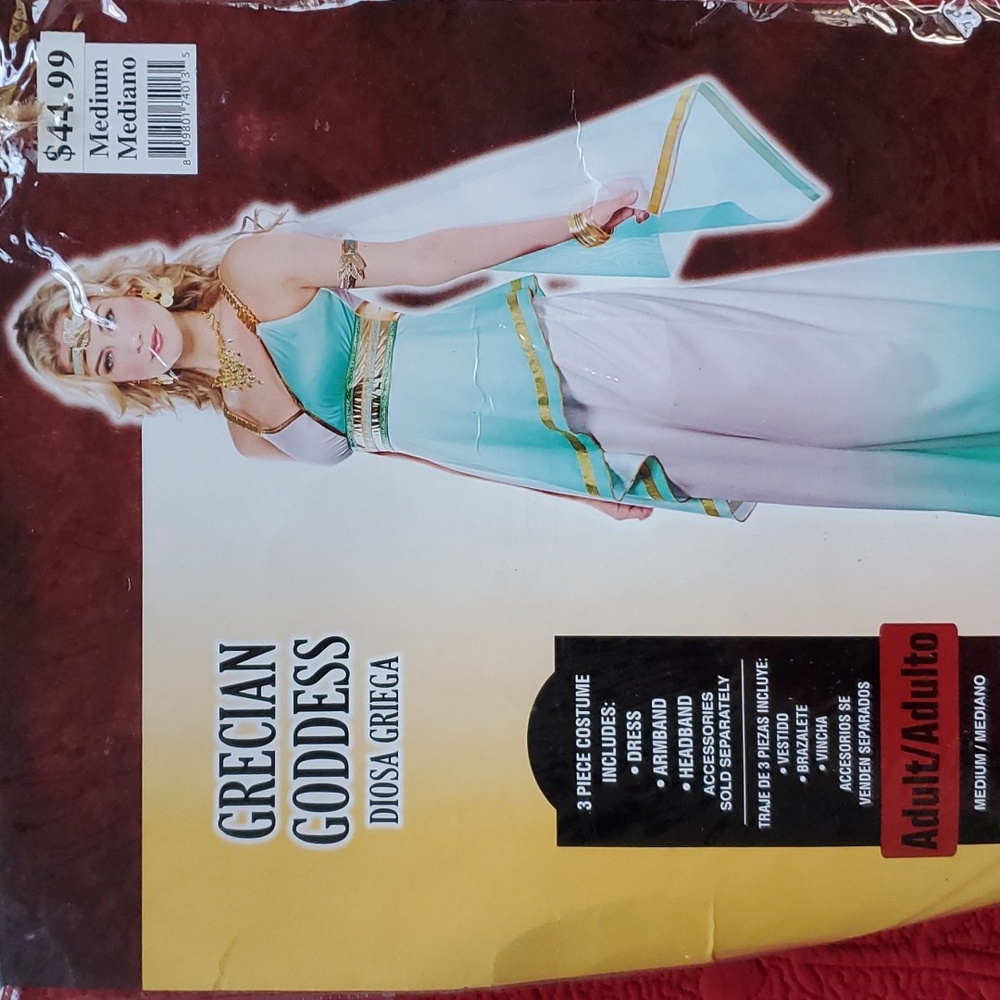 Grecian goddess greek god adult medium halloween costume